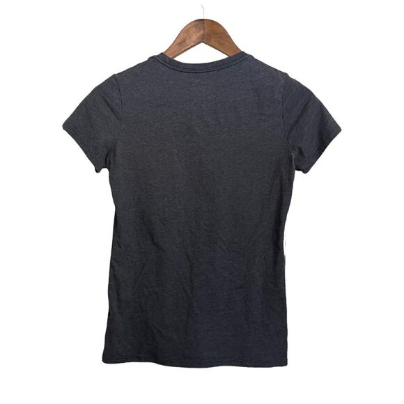 The North Face Womens Blue Gray Heathered Graphic Short Sleeve T-Shirt Size XS - Picture 6 of 6